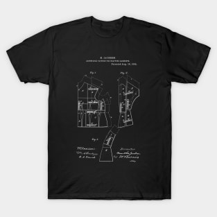 Adjustable Pattern for Drafting Garments Vintage Patent Hand Drawing T-Shirt